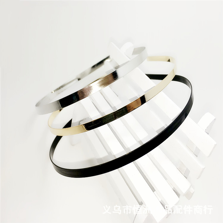 Factory Direct Supply Regular 3/4/5/6 Electroplating Headband Hair Ring Women's Head Buckle Accessories DIY Hair Accessories