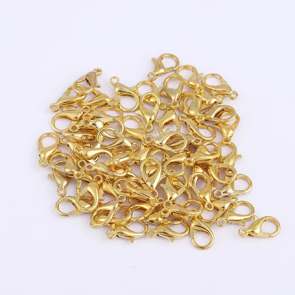 DIY Ornament Accessories Electroplating Zinc Alloy Lobster Clasp Necklace Connecting Buckle Metal Button Color Specifications Complete DIY Ornament Accessories Electroplating Zinc Alloy Lobster Clasp Necklace Connecting Buckle Metal Button Color Specifications Complete