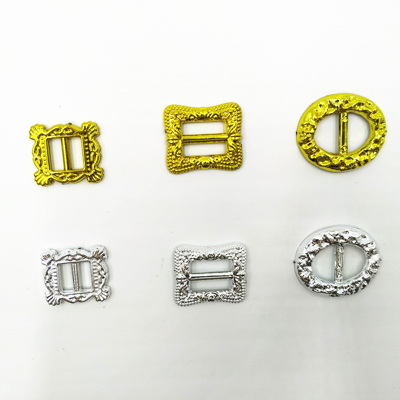 Belt Buckle Shoe Buckle Golden Silver Japanese Buckle Christmas Jewelry Electroplating Accessories 8 Specifications