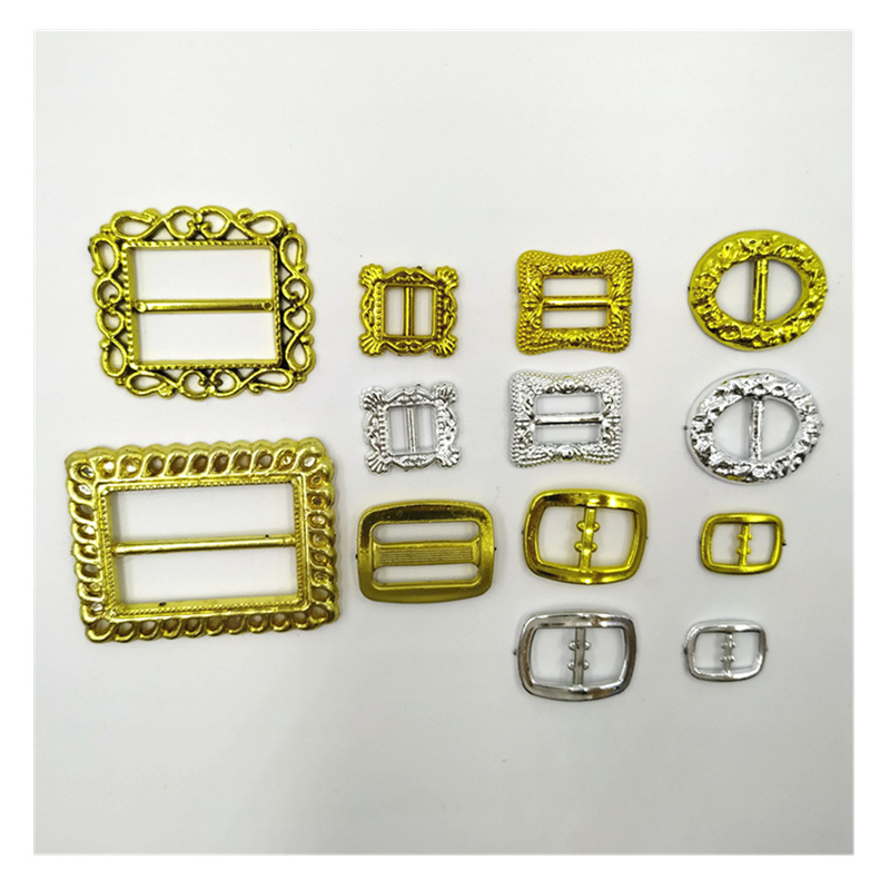 Belt Buckle Shoe Buckle Golden Silver Japanese Buckle Christmas Jewelry Electroplating Accessories 8 Specifications