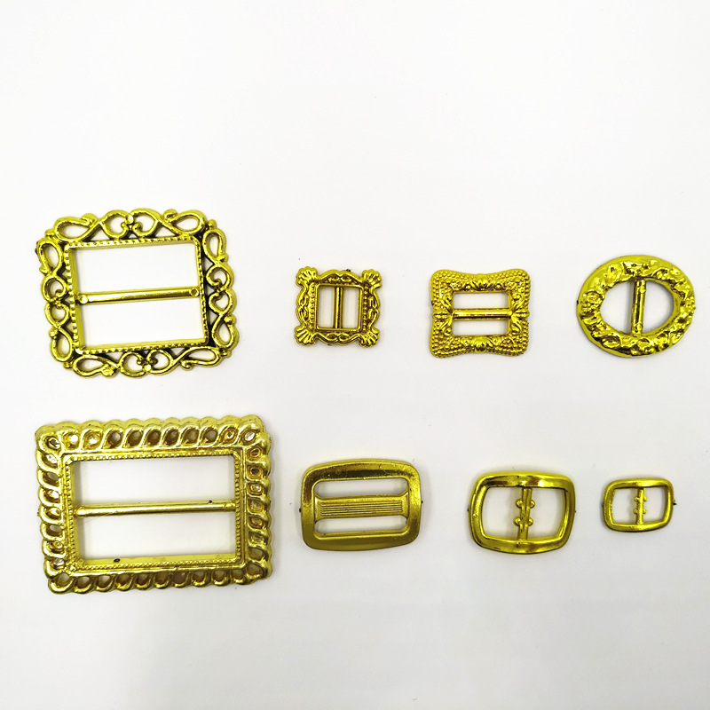 Belt Buckle Shoe Buckle Golden Silver Japanese Buckle Christmas Jewelry Electroplating Accessories 8 Specifications