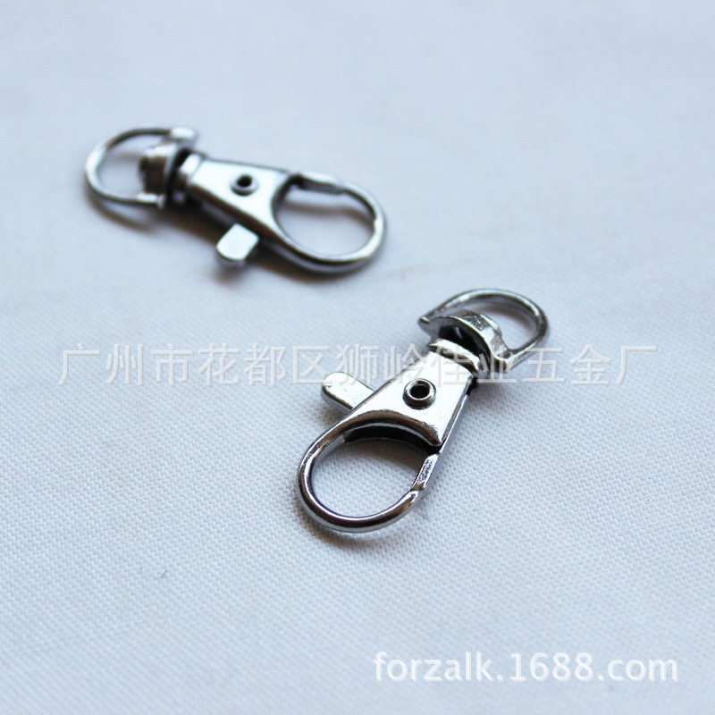 Zinc Alloy Buckle Guangzhou Electroplating 3 Points round Tail Metal Fish Mouth Buckle Hardware Die Casting Snap Hook Zinc Alloy Buckle Guangzhou Electroplating 3 Points round Tail Metal Fish Mouth Buckle Hardware Die Casting Snap Hook
