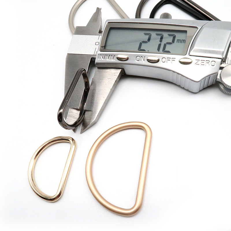 Spot Arc D-Type Buckle Full Size Gold and Silver Clothing Accessories Electroplating Adjustable Belt Windbreaker Metal Accessories D-Shaped Buckle