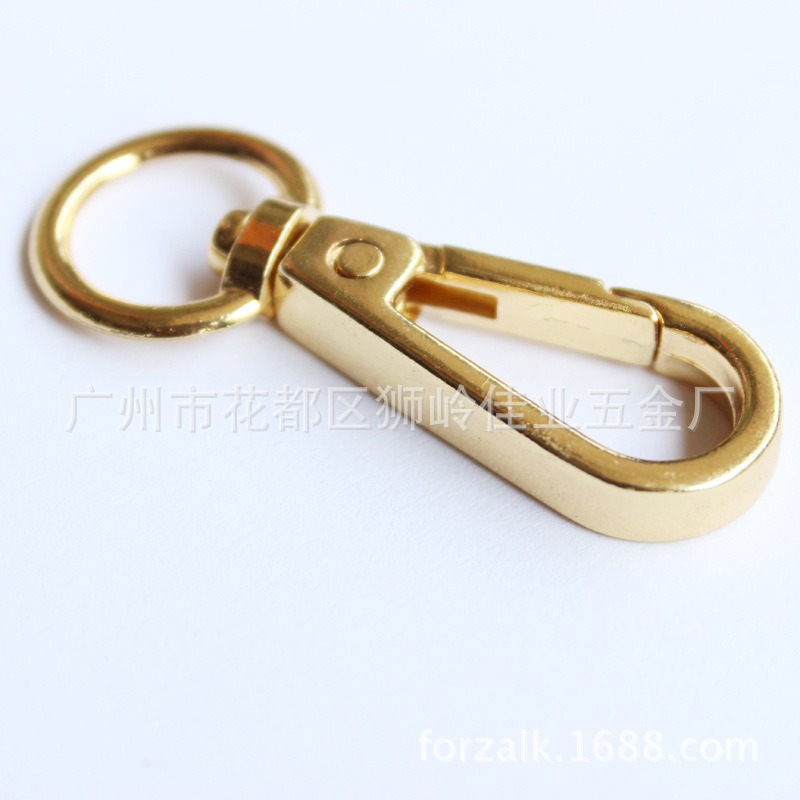 Bags Hook Buckle Metal Buckle Bags Hardware Hooks Snap Hook Accessories Electroplating Four-Point round Tail Buckle