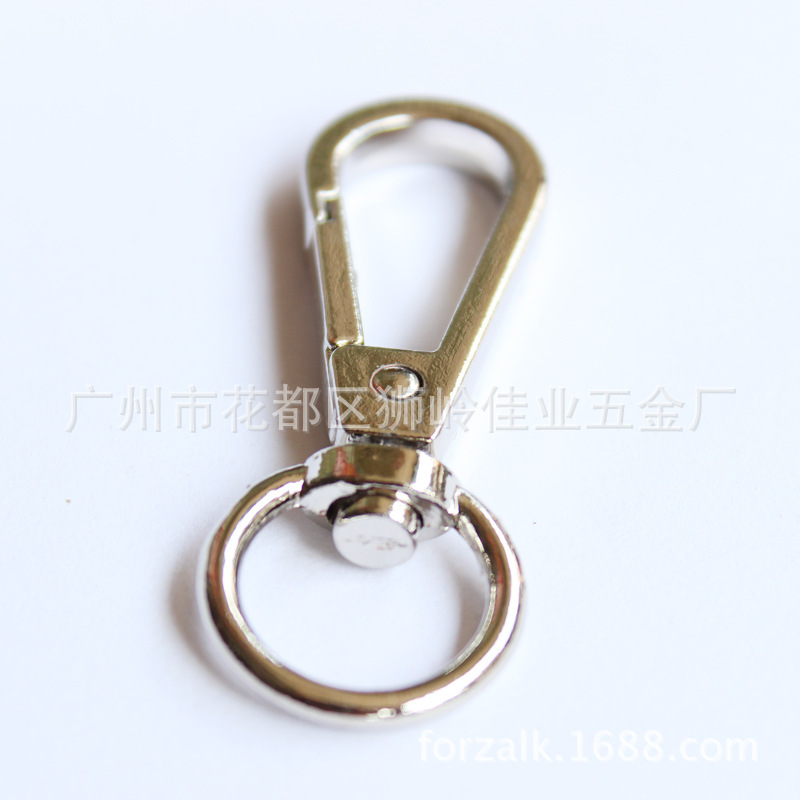 Bags Hook Buckle Metal Buckle Bags Hardware Hooks Snap Hook Accessories Electroplating Four-Point round Tail Buckle