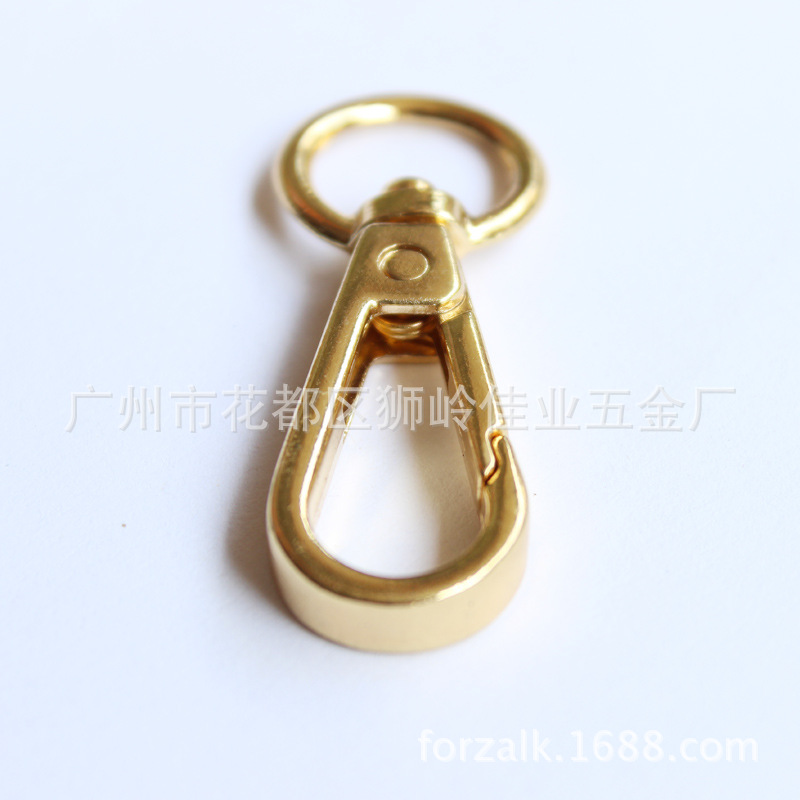 Bags Hook Buckle Metal Buckle Bags Hardware Hooks Snap Hook Accessories Electroplating Four-Point round Tail Buckle