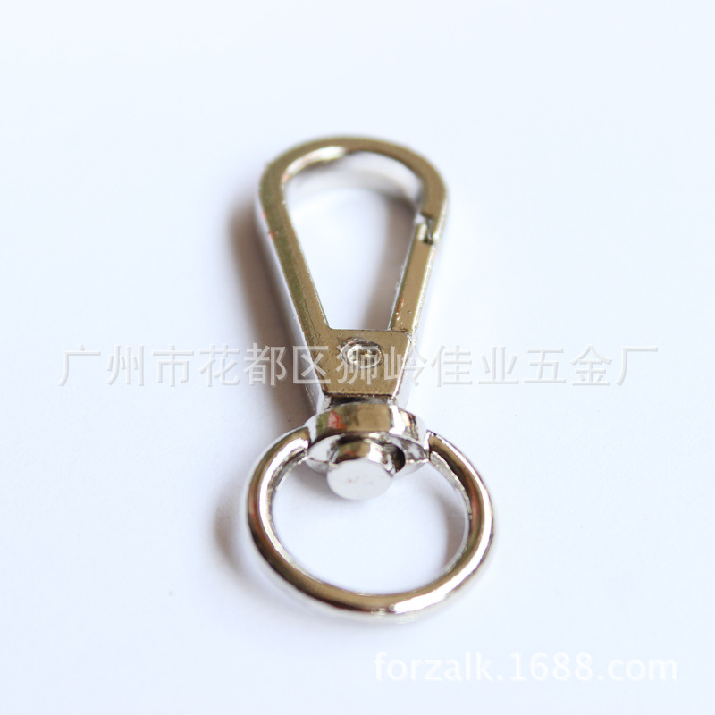 Bags Hook Buckle Metal Buckle Bags Hardware Hooks Snap Hook Accessories Electroplating Four-Point round Tail Buckle