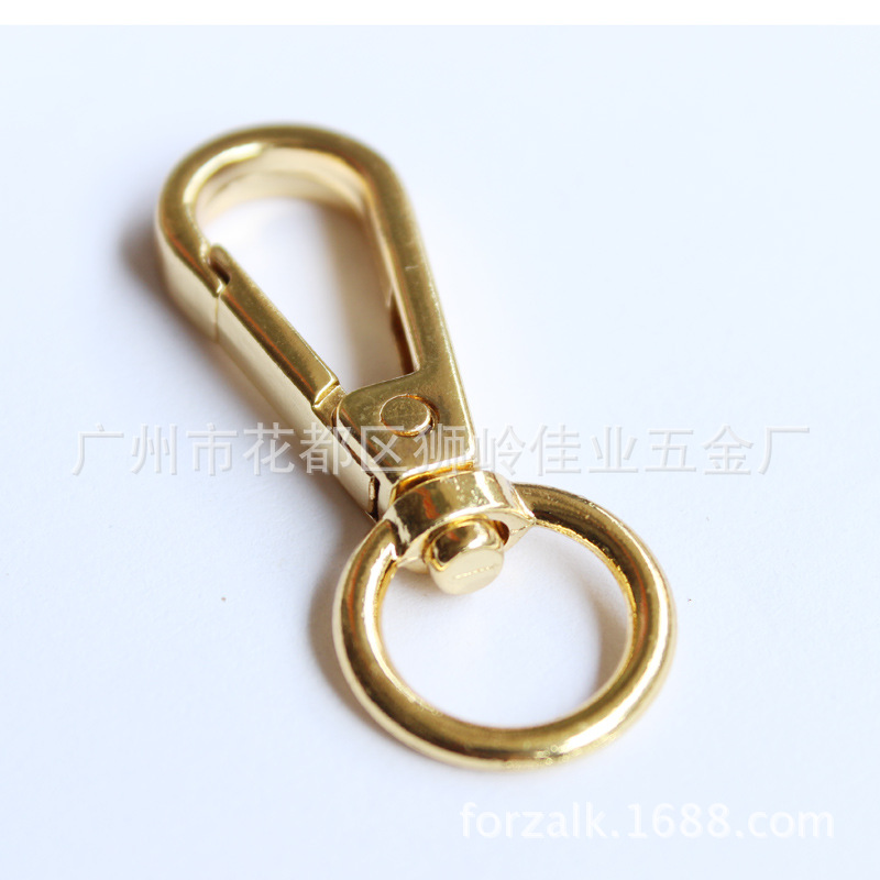 Bags Hook Buckle Metal Buckle Bags Hardware Hooks Snap Hook Accessories Electroplating Four-Point round Tail Buckle