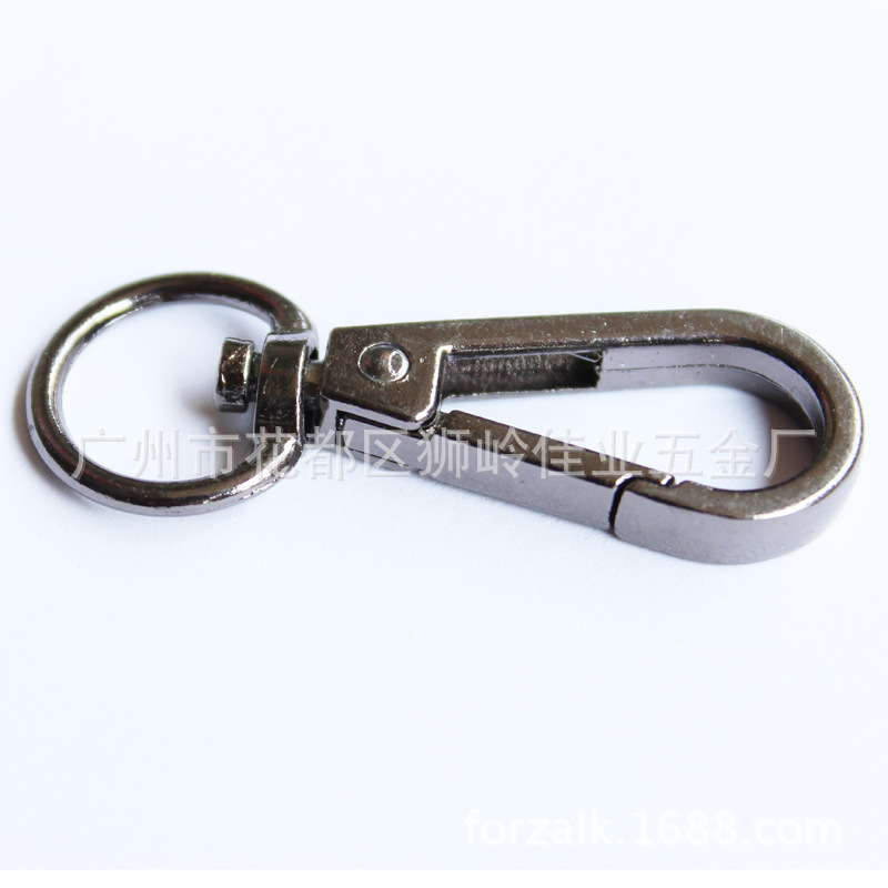 Bags Hook Buckle Metal Buckle Bags Hardware Hooks Snap Hook Accessories Electroplating Four-Point round Tail Buckle