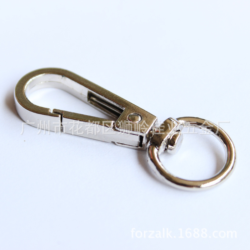 Bags Hook Buckle Metal Buckle Bags Hardware Hooks Snap Hook Accessories Electroplating Four-Point round Tail Buckle