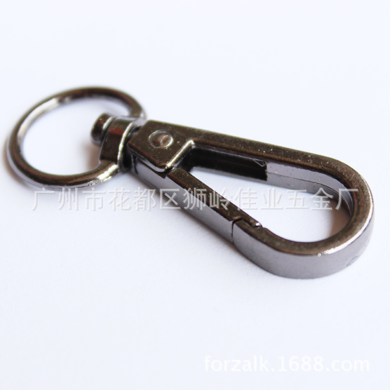 Bags Hook Buckle Metal Buckle Bags Hardware Hooks Snap Hook Accessories Electroplating Four-Point round Tail Buckle