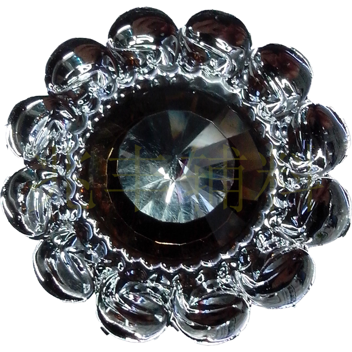 New electroplating buckle studded plastic buttons UV resin combination drill button Pearl buttons