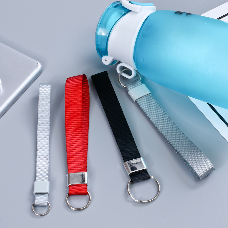 High-End Nylon Sports Water Cup Lanyard Tea Maker Lanyard Thermos Cup Lanyard Glass Lanyard Electroplating Buckle Lanyard