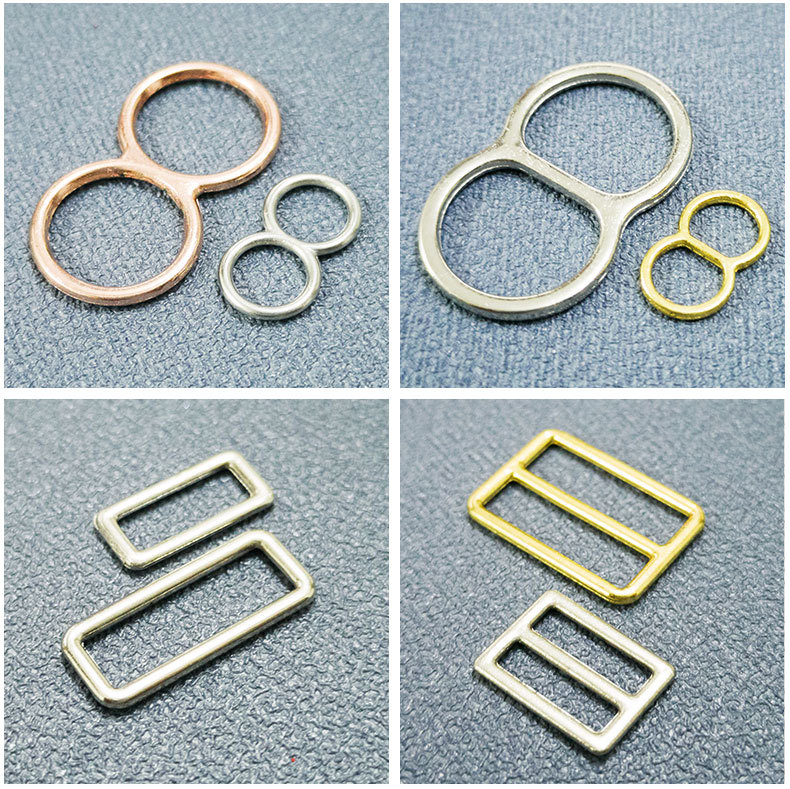 Direct Selling Electroplating Zinc Alloy 089 Buckle Gold-Plated Strap Gold-Plated Underwear Buckle Bra Shoulder Strap Metal Adjustment Buckle
