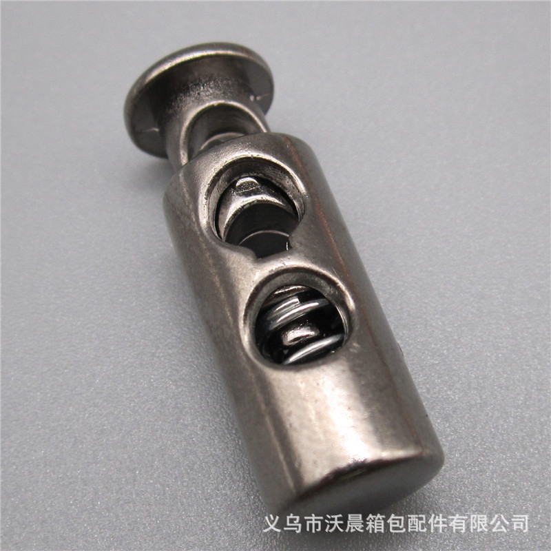 Spot Supply ABS Electroplating Faux-Metallic Bronze Cylinder Spring Fastener Single Hole String Clip down Jacket Slide Buckle Spot Supply ABS Electroplating Faux-Metallic Bronze Cylinder Spring Fastener Single Hole String Clip down Jacket Slide Buckle
