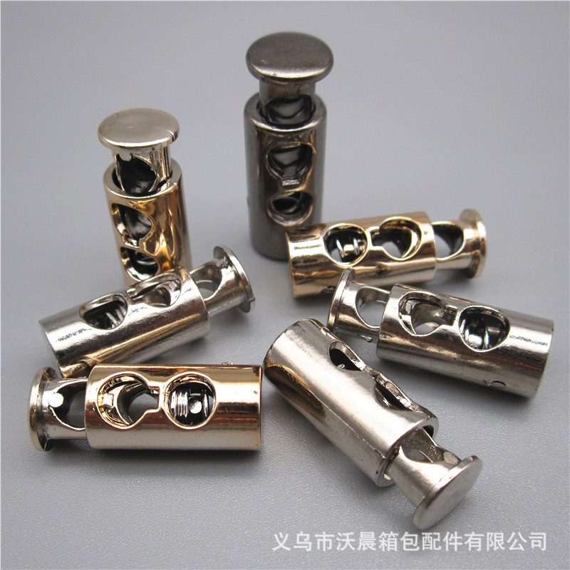 Spot Supply ABS Electroplating Faux-Metallic Bronze Cylinder Spring Fastener Single Hole String Clip down Jacket Slide Buckle Spot Supply ABS Electroplating Faux-Metallic Bronze Cylinder Spring Fastener Single Hole String Clip down Jacket Slide Buckle