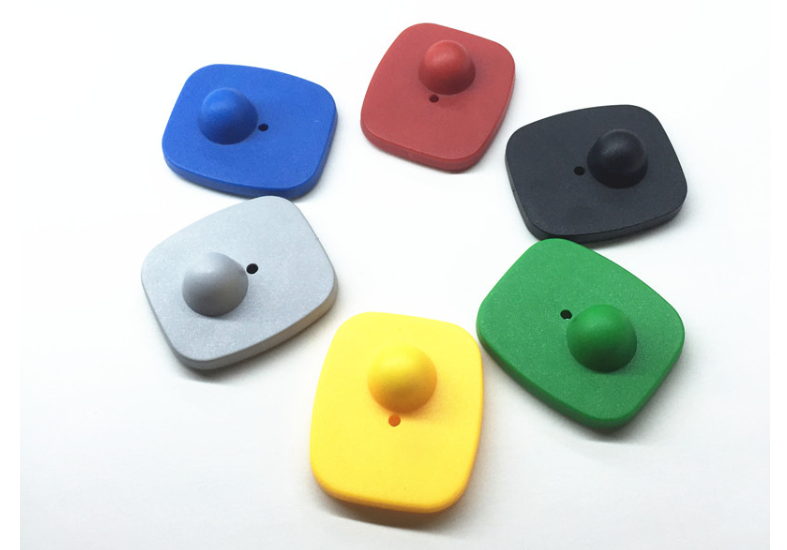Supermarket anti-theft deduction EAS small hard label clothing store magnetic buckle 8.2MHz Tags
