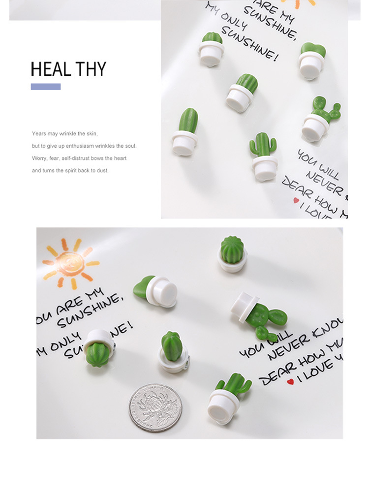 Cute Succulent Plant Creative Magnetic Buckle Cactus Refridgerator Magnets Magnetic Stickers Home Decorations Cute Succulent Plant Creative Magnetic Buckle Cactus Refridgerator Magnets Magnetic Stickers Home Decorations