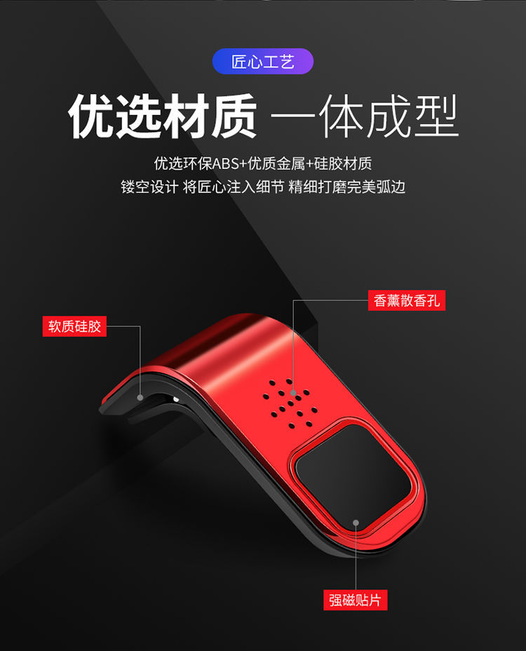 Car Magnetic Aromatherapy Bracket Mobile Phone Bracket Car Perfume Buckle Air Outlet Strongly Fixed Support Navigation