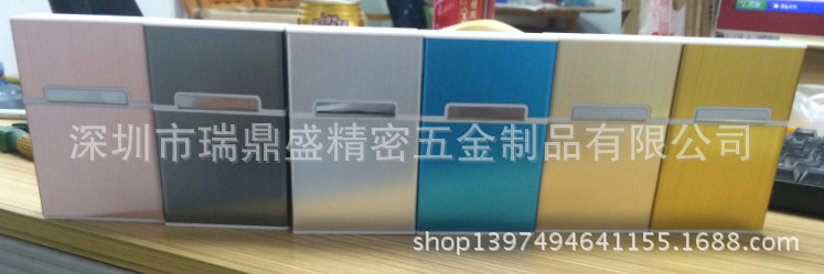 Cigarette Case Brushed Cigarette Case Metal Cigarette Case Magnetic Buckle Cigarette Case Men's Metal Cigarette Case