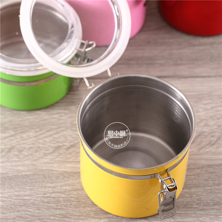tank with magnetic 410 food storage tank sugar tank multipurpose seasoning tank double buckle stainless steel tank