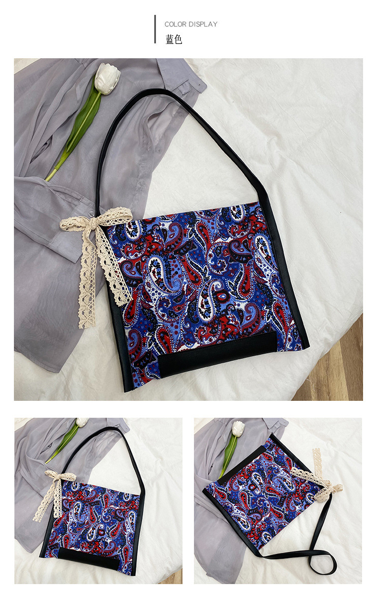 Exquisite Retro Canvas Tote Bag Female 2021 New Fashion Popular INS Personality Magnetic Buckle Shoulder Bag