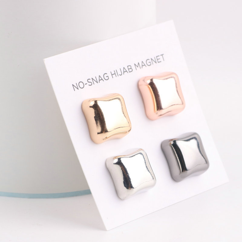 2021 Spring Fresh Scarf Buckle Simple Fashion Brooch Collar Chuck Accessories Multi-Color Creative Magnetic Snap Brooch