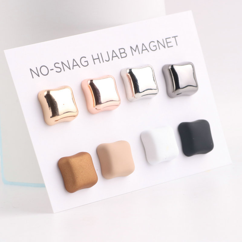 2021 Spring Fresh Scarf Buckle Simple Fashion Brooch Collar Chuck Accessories Multi-Color Creative Magnetic Snap Brooch