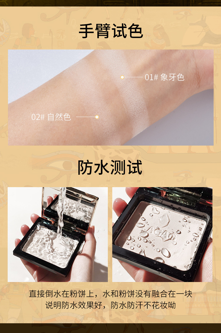 Repair Brightening Powder Lasting OilControl Concealer White No Makeup Waterproof Moisturizing Magnetic Buckle Makeup