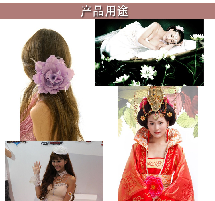 Manufacturers direct new hot selling children's hair accessories accessories flower cloth paste DIY handmade accessories wholesale shop