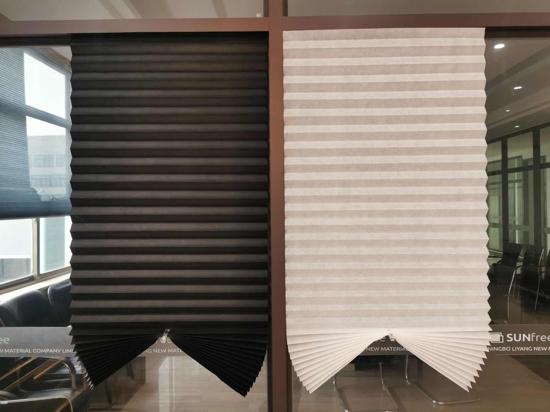 Curtain Customized Non-Woven Fabric Simple Paste Pleated Blinds Pleated Shades Non-Woven Fabric Folding Fabric Cloth Curtain