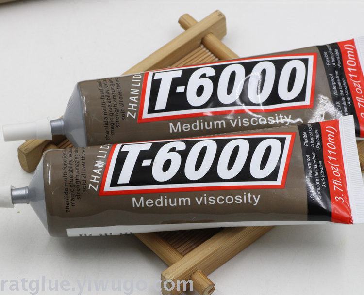 High temperature resistant glue T6000 110mL updated version with adhesion point drilling glue repair drilling glue paste drilling cloth chloroprene