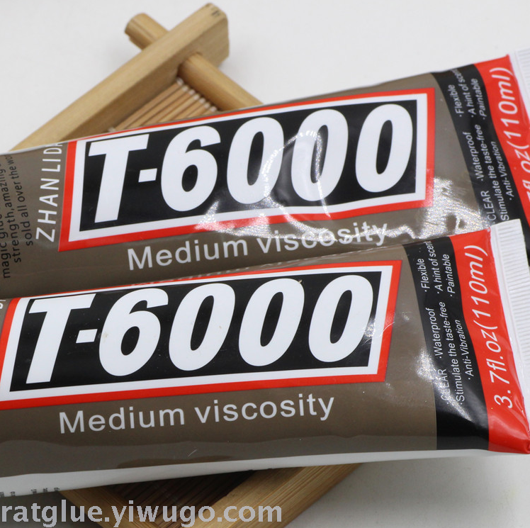 High temperature resistant glue T6000 110mL updated version with adhesion point drilling glue repair drilling glue paste drilling cloth chloroprene