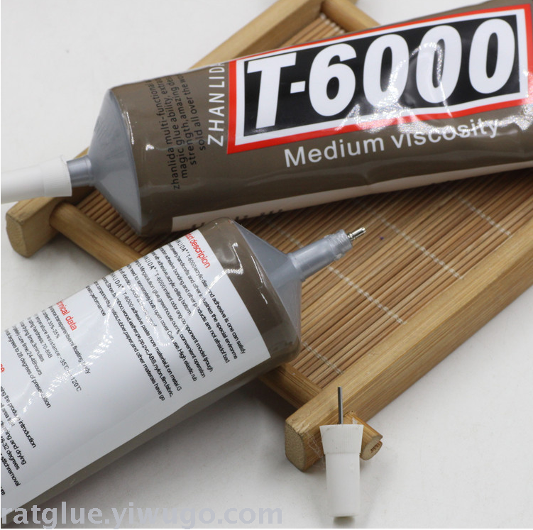 High temperature resistant glue T6000 110mL updated version with adhesion point drilling glue repair drilling glue paste drilling cloth chloroprene