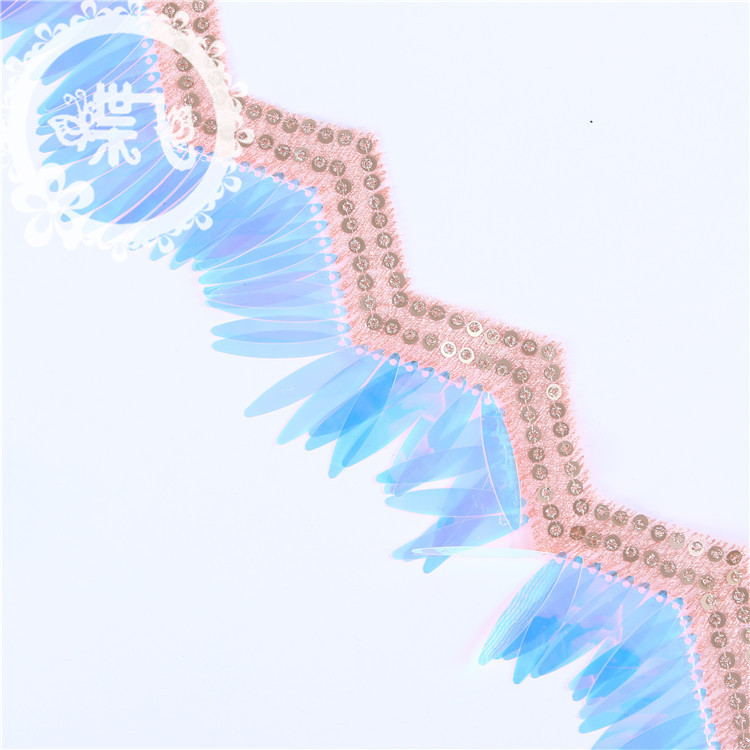 Hot style national embroidery lace wavy beads lace princess skirt temperament clothing accessories lace Hot style national embroidery lace wavy beads lace princess skirt temperament clothing accessories lace