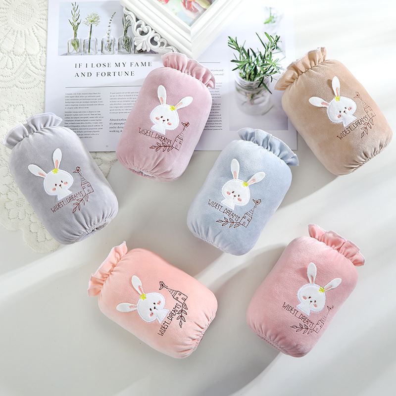 Autumn and Winter New Student Oversleeve Paste Cloth Embroidery Women&#039;s Short Sleeves Cute Sweet Oversleeve Factory Wholesale