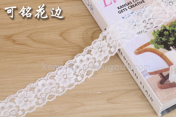 Manufacturer direct sale of white woven eyelash lace ribbon skirt clothing accessories