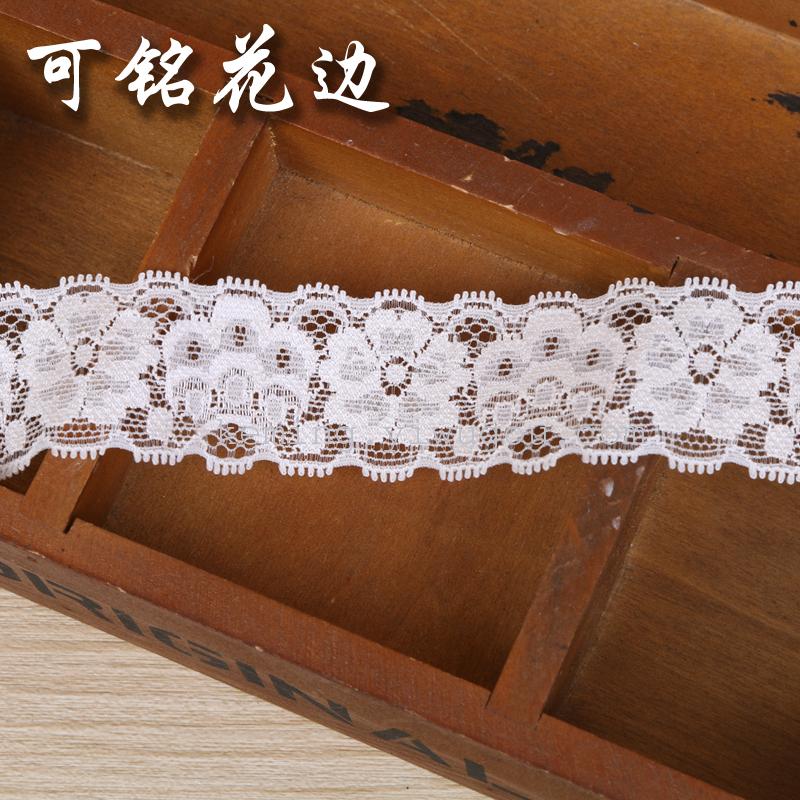 Manufacturer direct sale of white woven eyelash lace ribbon skirt clothing accessories
