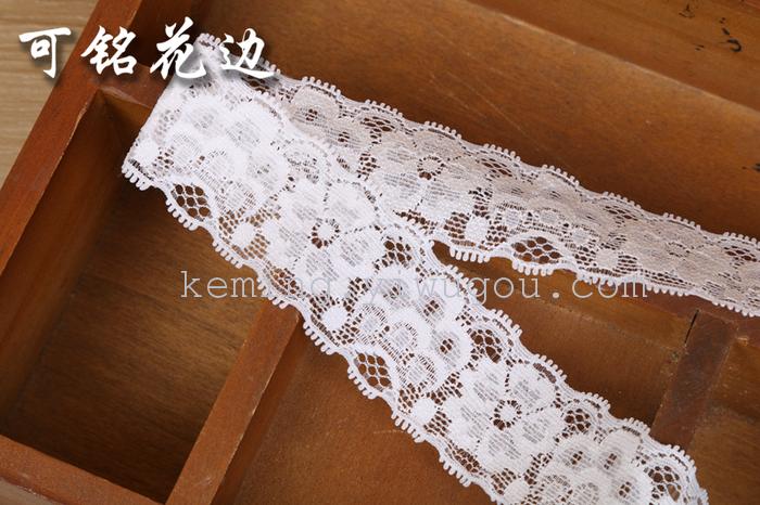 Manufacturer direct sale of white woven eyelash lace ribbon skirt clothing accessories