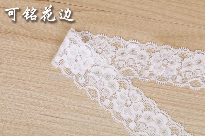 Manufacturer direct sale of white woven eyelash lace ribbon skirt clothing accessories