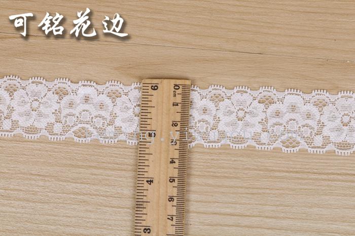Manufacturer direct sale of white woven eyelash lace ribbon skirt clothing accessories