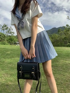 Basic Style Milk Protection Skirt Small Full Set JK Uniform Black Violet Blue Spring, Autumn and Winter 80 Long Skirt College Style Milk Protection Skirt