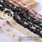Straight for the spot hot style national embroidery style wavy long piece Princess skirt temperament clothing accessories lace