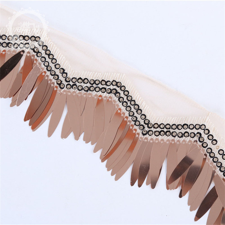 Straight for the spot hot style national embroidery style wavy long piece Princess skirt temperament clothing accessories lace