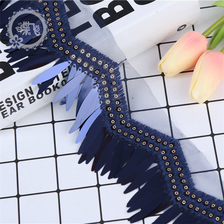 Straight for the spot hot style national embroidery style wavy long piece Princess skirt temperament clothing accessories lace
