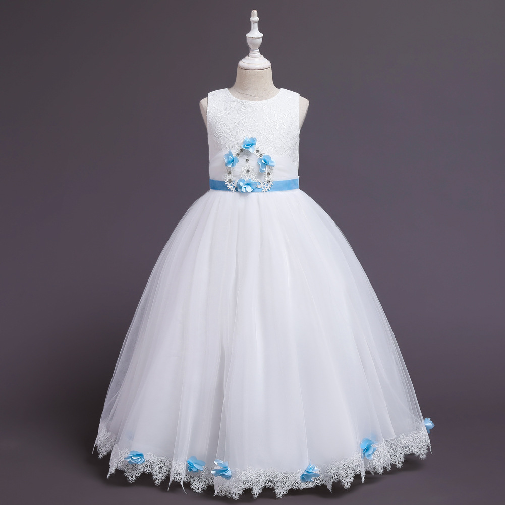 Children's Dress Princess Dress Children's Clothing Dress Girl's Dress Mesh Bubble Skirt Host Performance Dress Children's Dress Princess Dress Children's Clothing Dress Girl's Dress Mesh Bubble Skirt Host Performance Dress