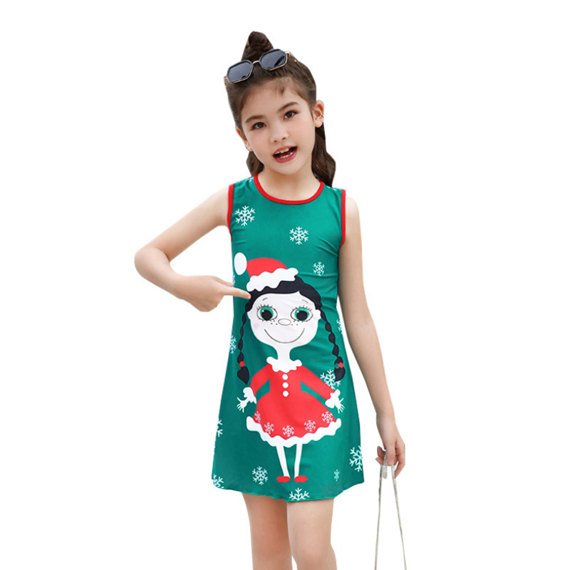 New Children&#039;s Swimsuit Cute Cartoon Split Skirt Style Boxer Two-Piece Girls Toddler Children Teens Hot Spring Bathing Suit
