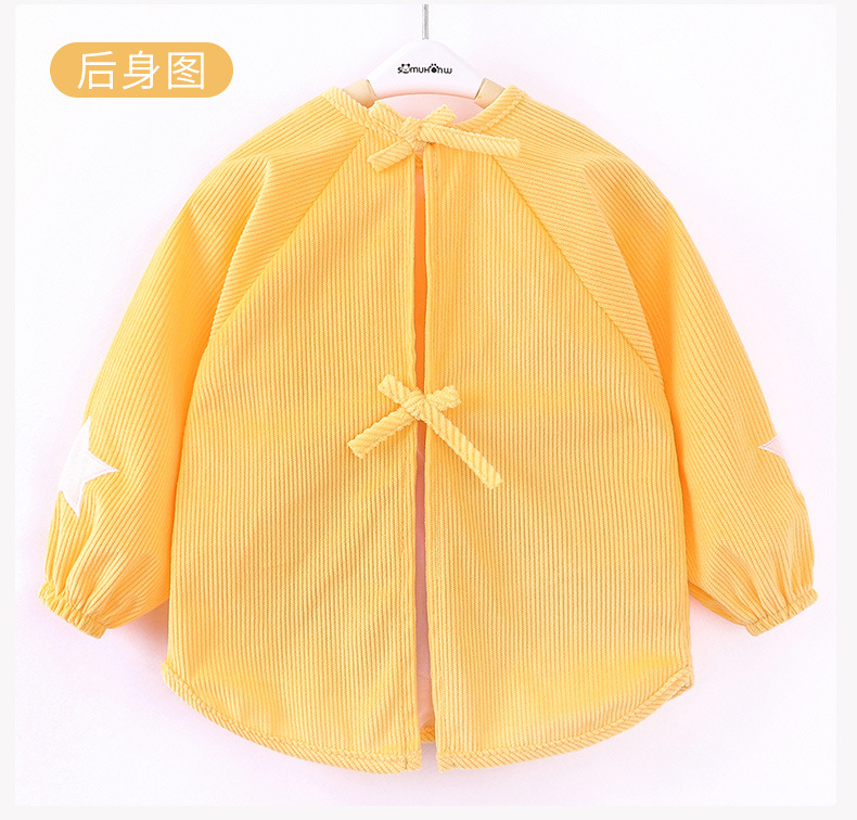 Children's Gown Baby Bib Anti-Crystal Velvet Blouse Protective Clothing Boys and Girls Autumn and Winter Long Sleeves Baby Bib Skirt Children's Gown Baby Bib Anti-Crystal Velvet Blouse Protective Clothing Boys and Girls Autumn and Winter Long Sleeves Baby Bib Skirt