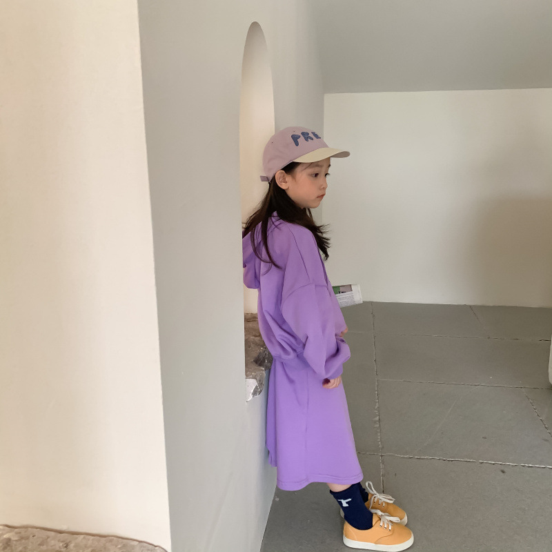 Children's Suit 2021 Autumn Girls' Korean Style Casual Sweatshirt Skirt Suit Baby Fashion Trendy Two-Piece Suit