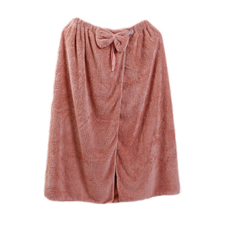 Lovely Bowknot Bath Skirt Beauty salon breast sexy Bathrobe Towel Super Absorbent breast manufacturers direct sale